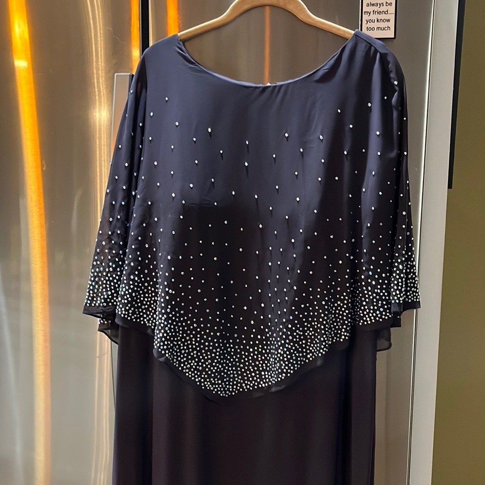 Plum with diamonds party dress